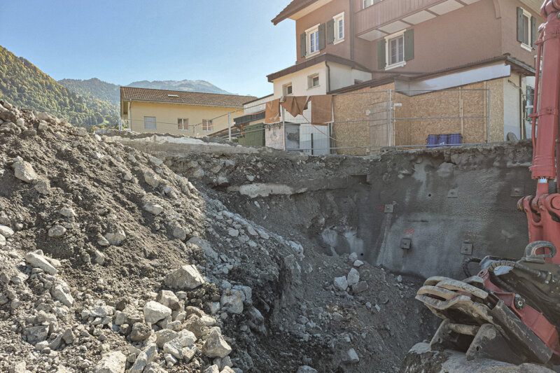 Melk Durrer Ennetmoos Baugrube St Jakob 01