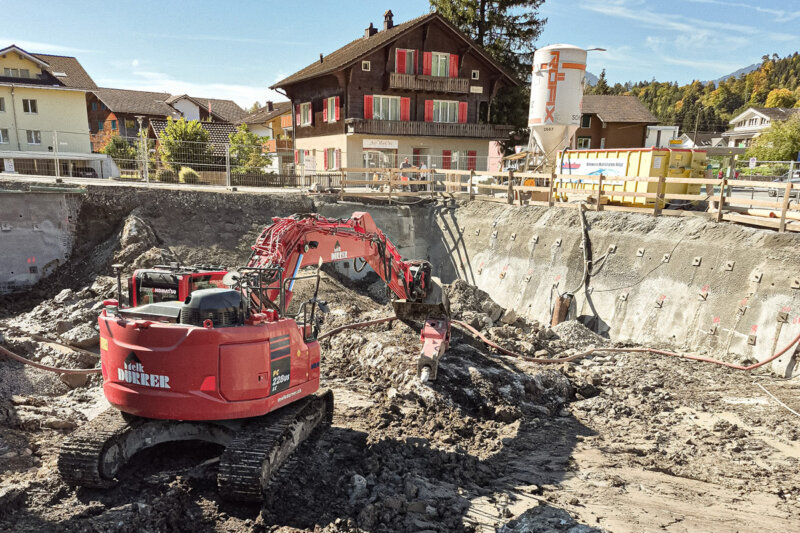 Melk Durrer Ennetmoos Baugrube St Jakob 02