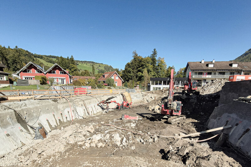 Melk Durrer Ennetmoos Baugrube St Jakob 04