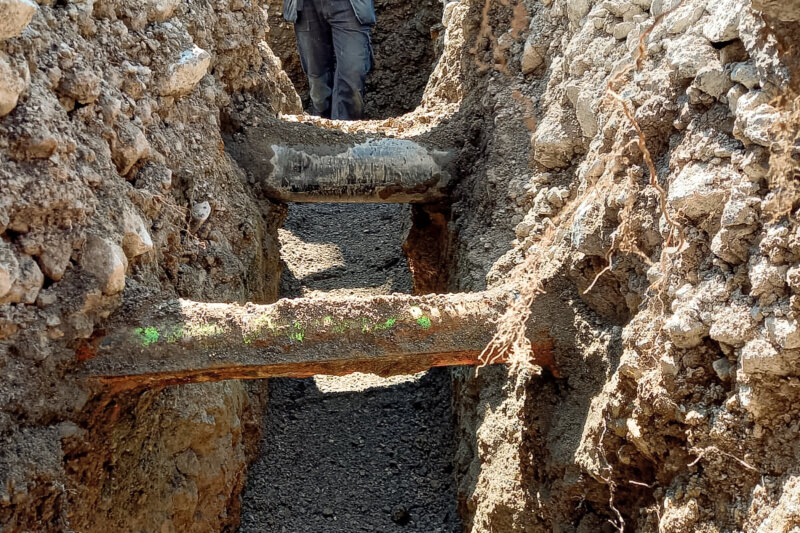 Melk Durrer Ennetmoos Ersatzbau Wasserleitung Gruobstrasse 03