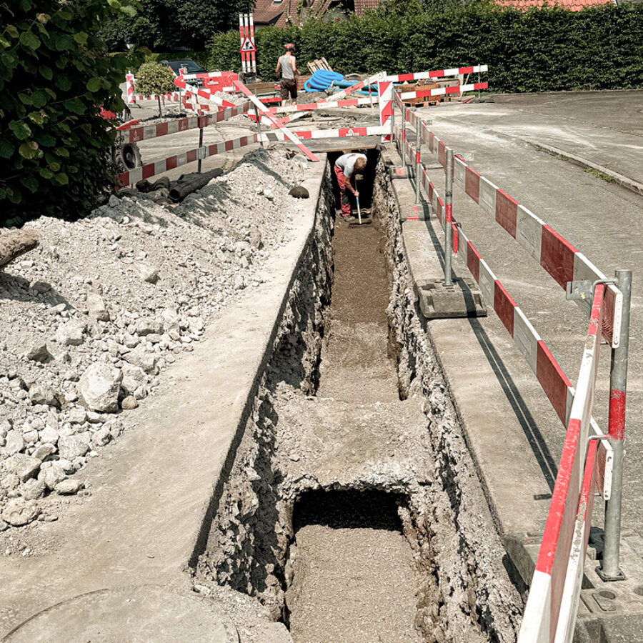 Melk Durrer Ennetmoos Ersatzbau Wasserleitung Gruobstrasse 04