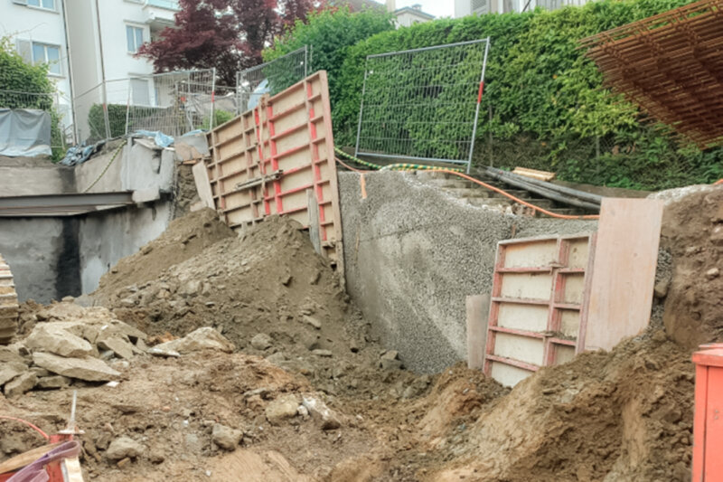 Melk Durrer Luzern Baugrube 5 Familienhaus Rotseehoehe 02