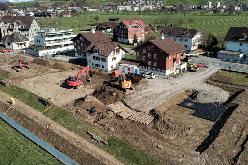 Melk Durrer Stans Baugrubenaushub UNIA 01