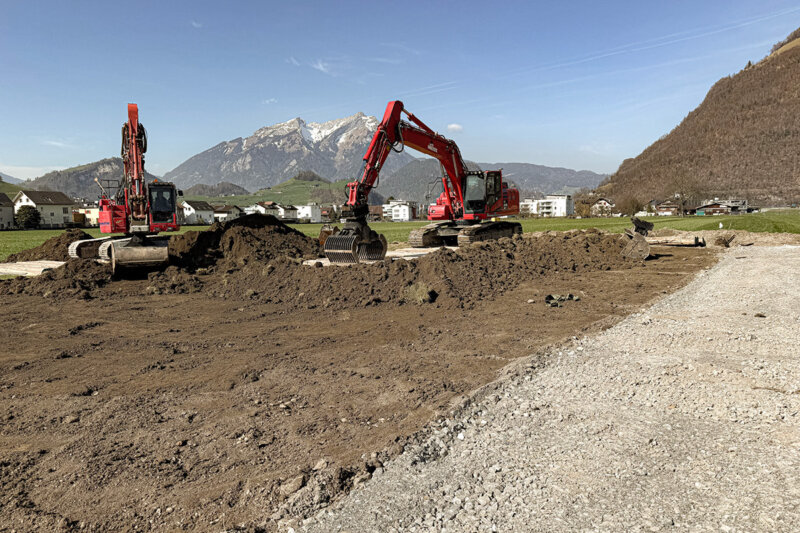Melk Durrer Stans Baugrubenaushub UNIA 03