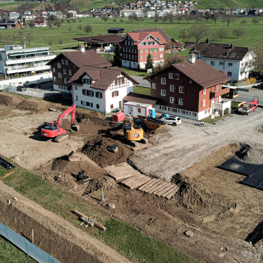 Melk Durrer Stans Baugrubenaushub UNIA 01